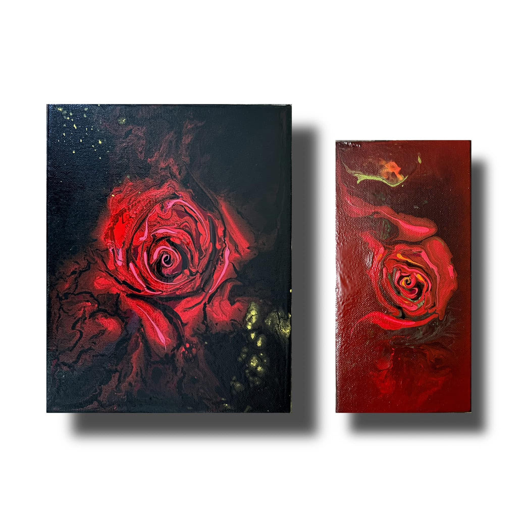 .Rose Fluid Art