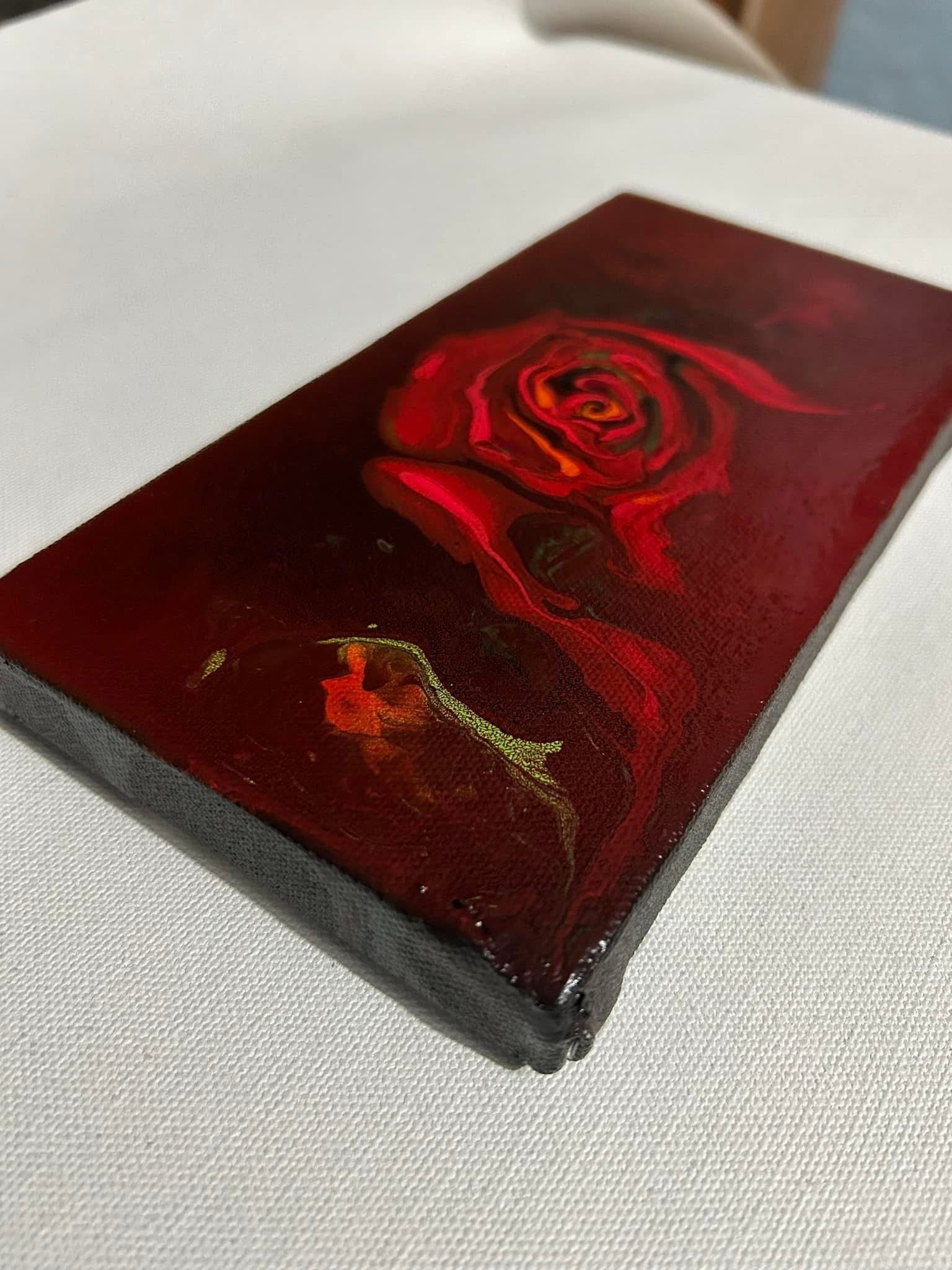 .Rose Fluid Art