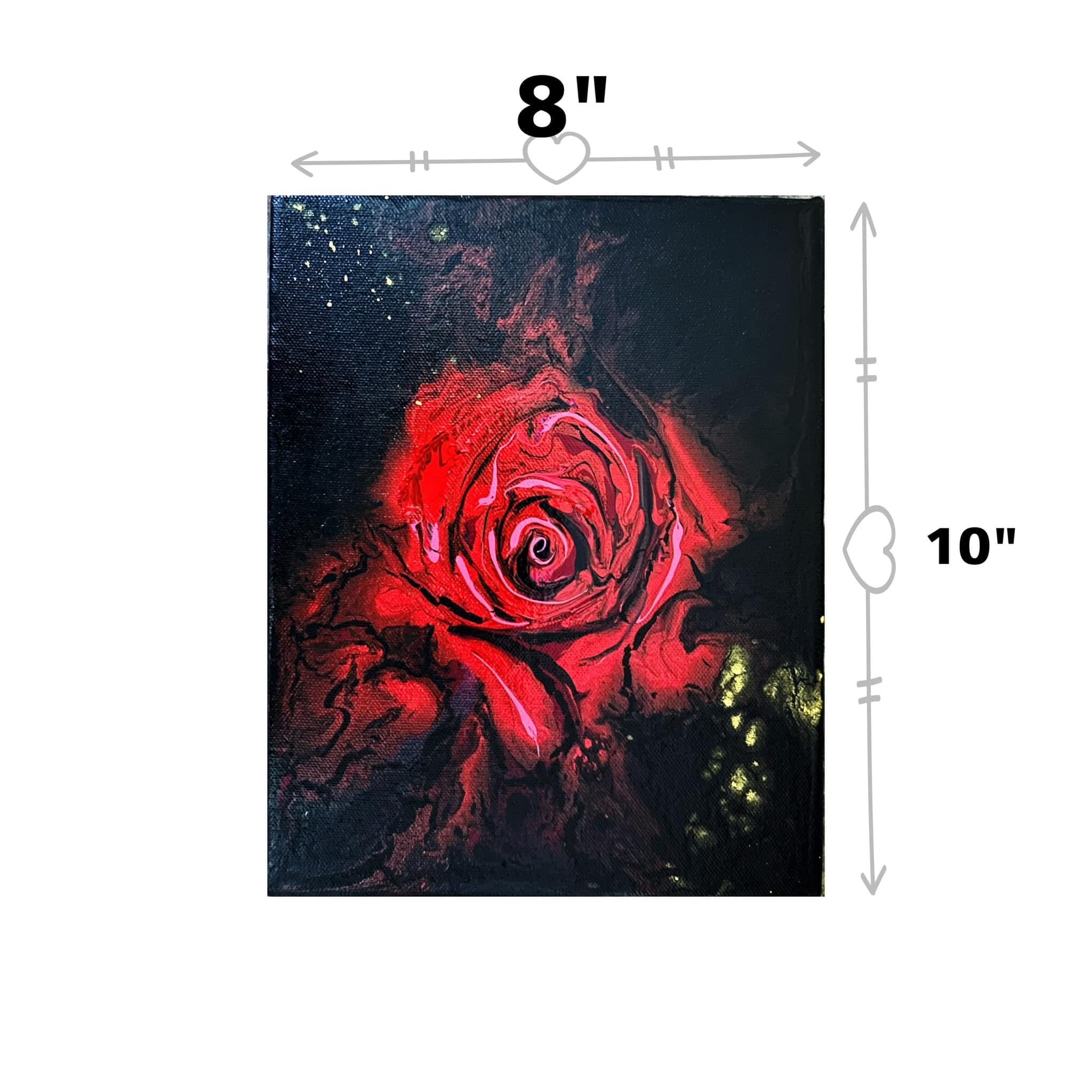 Rose Fluid Art