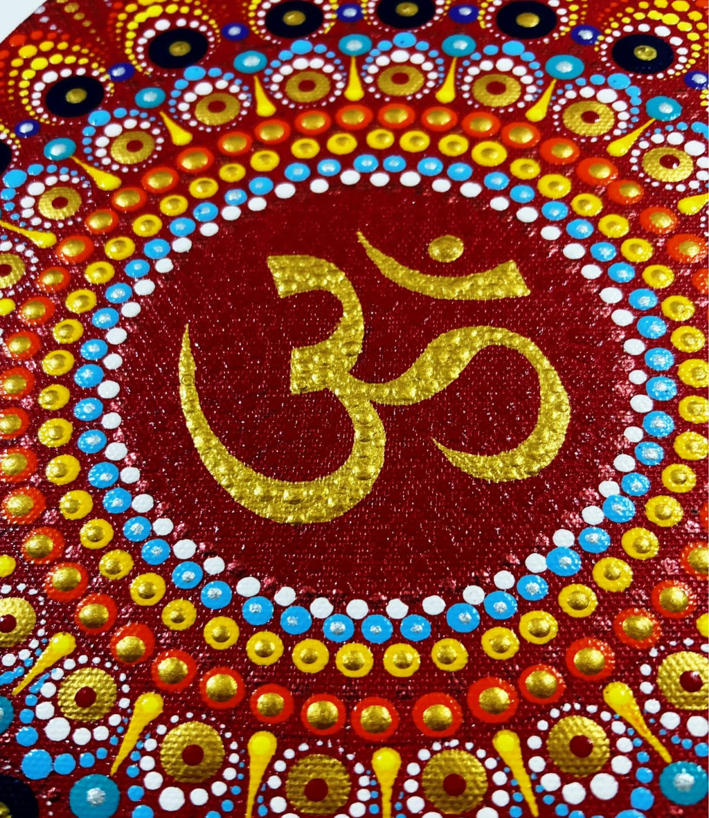 Dot Mandala Aum