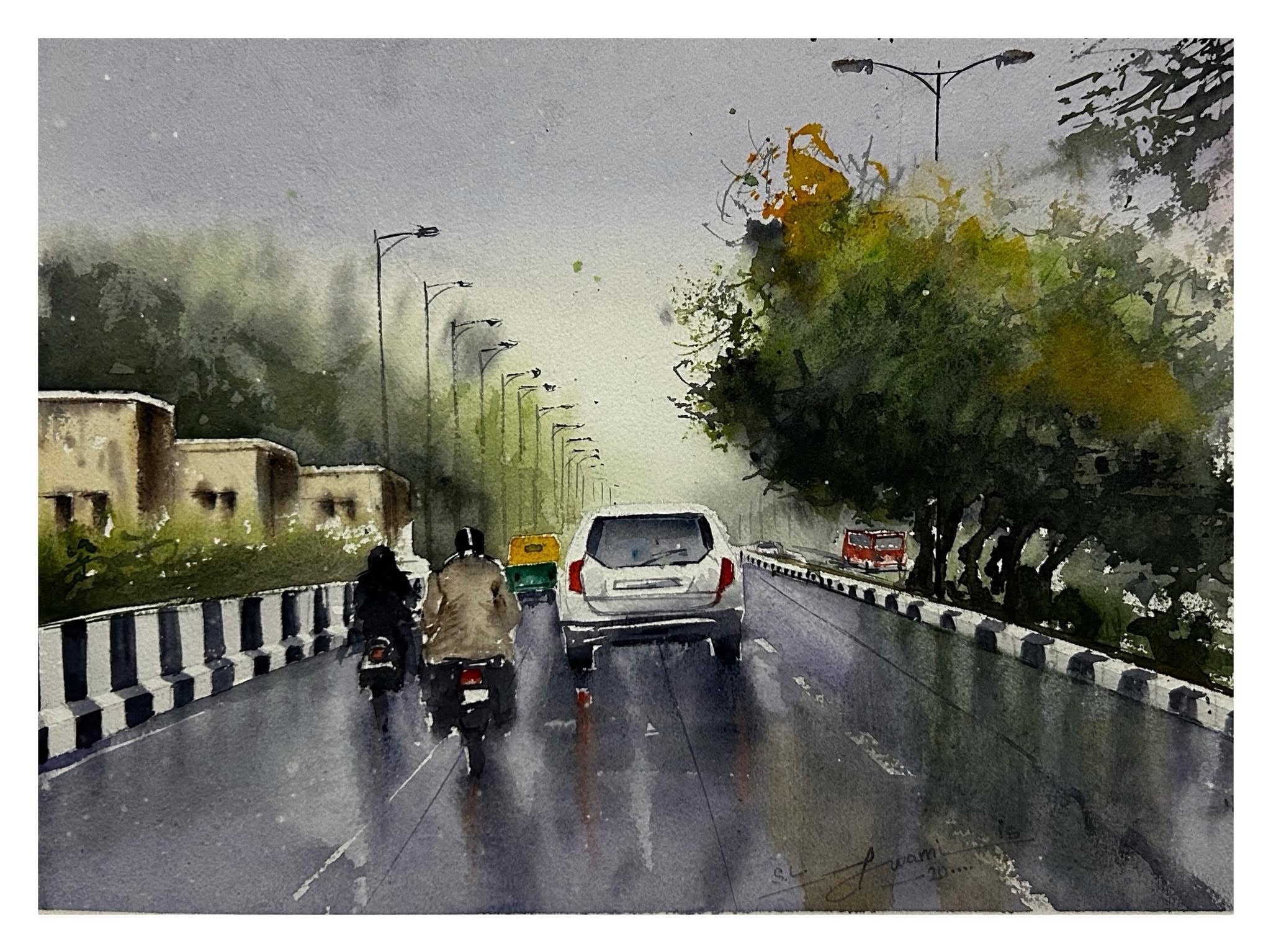 Watercolour Citiscape