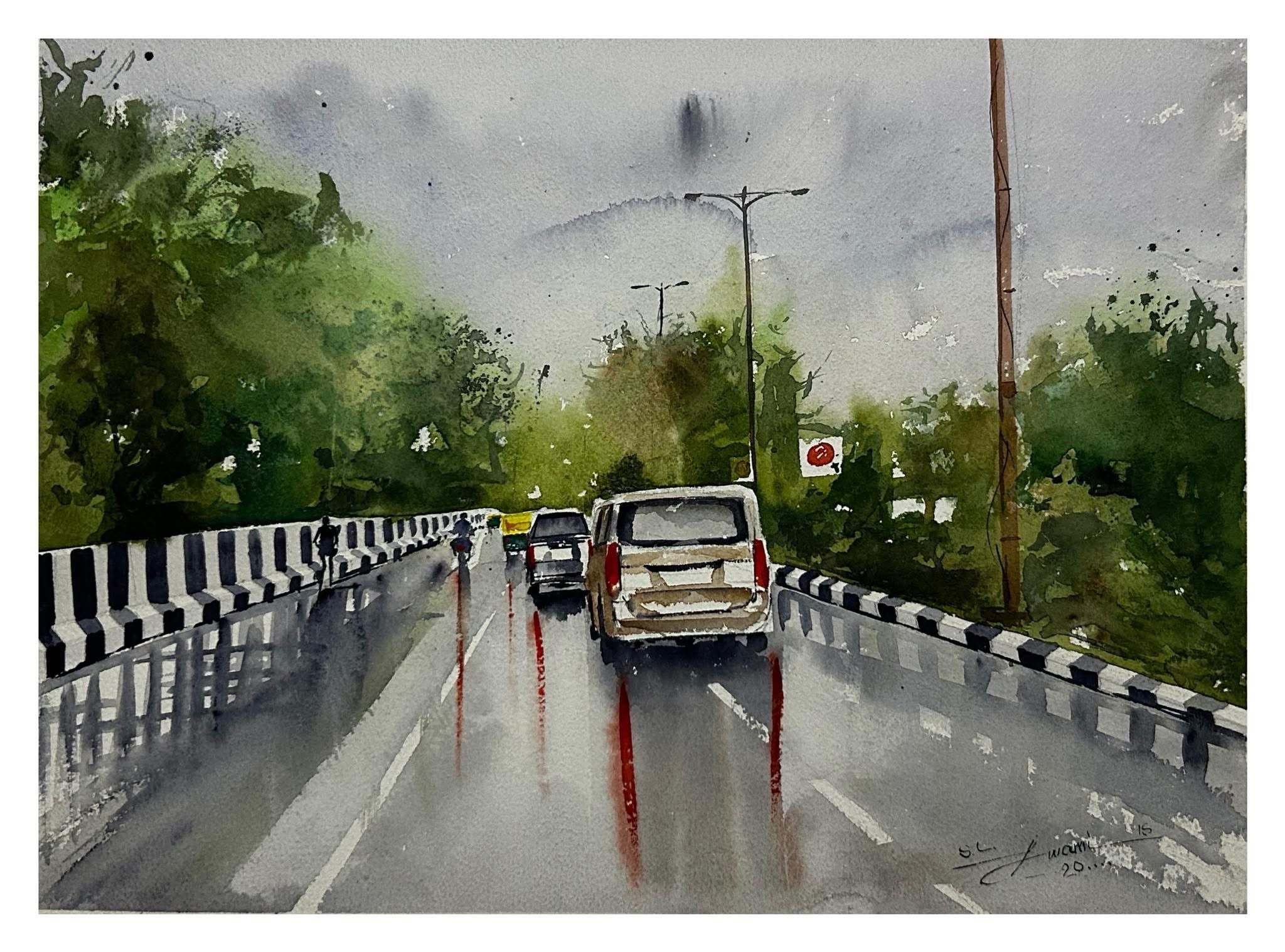 Watercolour Cityscape